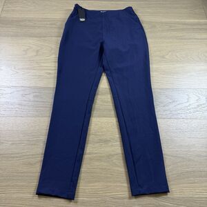 Straight Down Pants Women 6 Golf Lexi Ankle Blue Nylon Stretch Pockets Slim